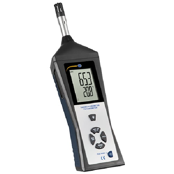 PCE Instruments Thermo-Hygro-Psychrometer PCE-HVAC 3 |Messung von Umgebungsfeuchte (%rH) und Raumtemperatur (°C / °F)-Beschreibung lesen
