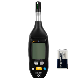 PCE Instruments Thermo-Hygrometer PCE-555BT |Feuchtigkeit: 0  100 % r.F. |Umgebungstemperatur: -20  60 °C-Beschreibung lesen