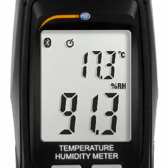 PCE Instruments Thermo-Hygrometer PCE-555BT |Feuchtigkeit: 0  100 % r.F. |Umgebungstemperatur: -20  60 °C-Beschreibung lesen