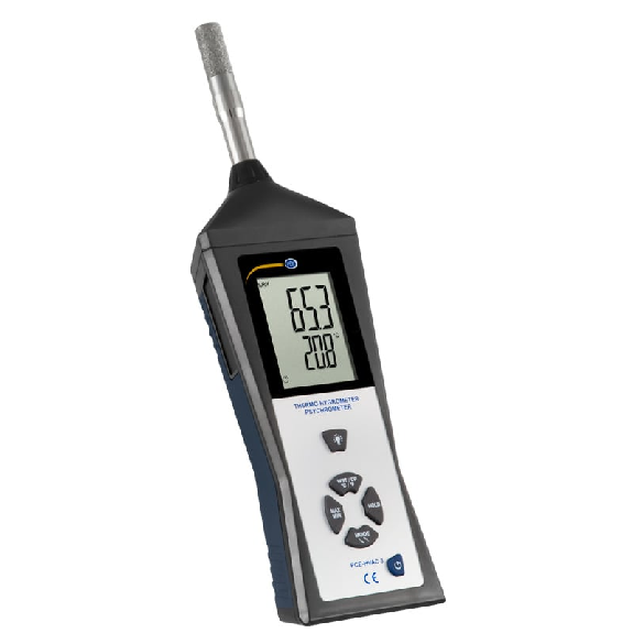 PCE Instruments Thermo-Hygro-Psychrometer PCE-HVAC 3S |Luftfeuchte, Taupunkttemperatur, Feuchtkugeltemperatur-Beschreibung lesen