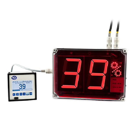 PCE Instruments Großanzeige PCE-G1A |Messbereich Temperatur 0  +60 °C |Analogausgang 4  20 mA-Beschreibung lesen