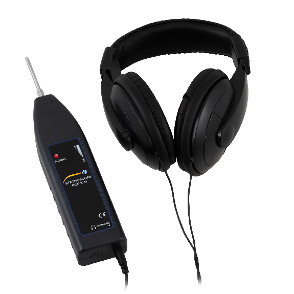 PCE Instruments Elektronik Stethoskop PCE-S 41 |Messbereich 100 Hz ...10 kHz |Stahlfühler 70 und 290 mm |inkl. Kopfhörer-Beschreibung lesen