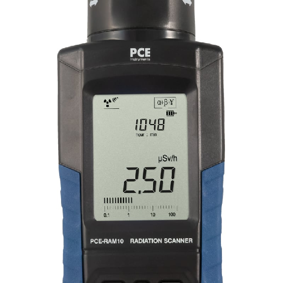 PCE Instruments Strahlungsmessgerät PCE-RAM 10 für α-, β-, γ- und Röntgenstrahlung |inkl. Software |inkl. Datenspeicher-Beschreibung lesen
