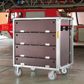 MUNK Rettungstechnik Rollcontainer Atemschutzgeräte und Ersatzflaschen-Beschreibung lesen