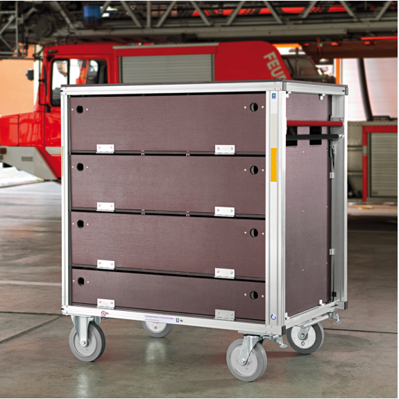MUNK Rettungstechnik Rollcontainer Atemschutzgeräte und Ersatzflaschen-Beschreibung lesen