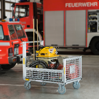 MUNK Rettungstechnik Universal-Rollcontainer mit Gitterbox-Beschreibung lesen