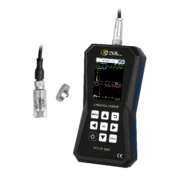 PCE Instruments Vibrationsmessgerät PCE-VT 3900 Beschleunigung |Geschwindigkeit |Weg |FFT Analyse-Beschreibung lesen