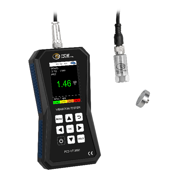 PCE Instruments Vibrationsmessgerät PCE-VT 3800 Beschleunigung 0,0 ... 399,9 m/s² |inkl. Datenlogger-Beschreibung lesen