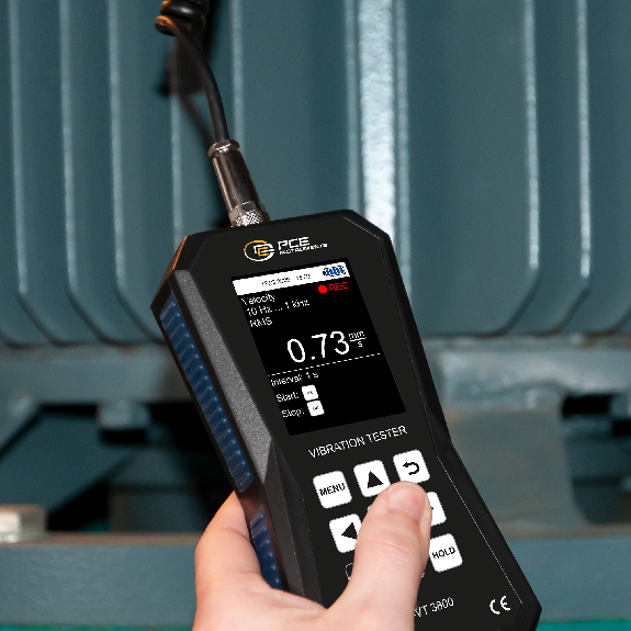 PCE Instruments Vibrationsmessgerät PCE-VT 3800 Beschleunigung 0,0 ... 399,9 m/s² |inkl. Datenlogger-Beschreibung lesen