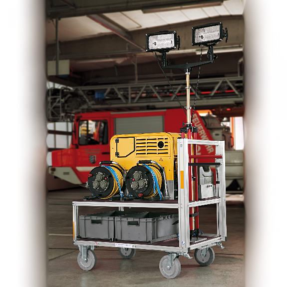 MUNK Rettungstechnik Rollcontainer Strom-Licht-Beschreibung lesen