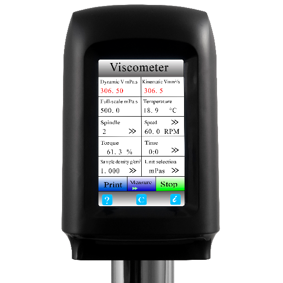 PCE Instruments Viskosimeter mit Touchscreen PCE-RVI 10 |Messbereich Viskosität: 1 ... 2.000.000 mPa·s-Beschreibung lesen