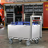 MUNK Rettungstechnik Rollcontainer mit Aluminiumbox