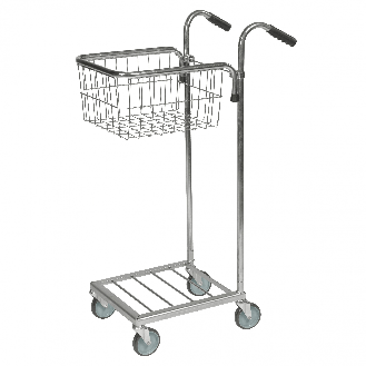 Kongamek Mini- Servierwagen verzinkt mit Korb 415x355x220mm und Bremse-Beschreibung lesen