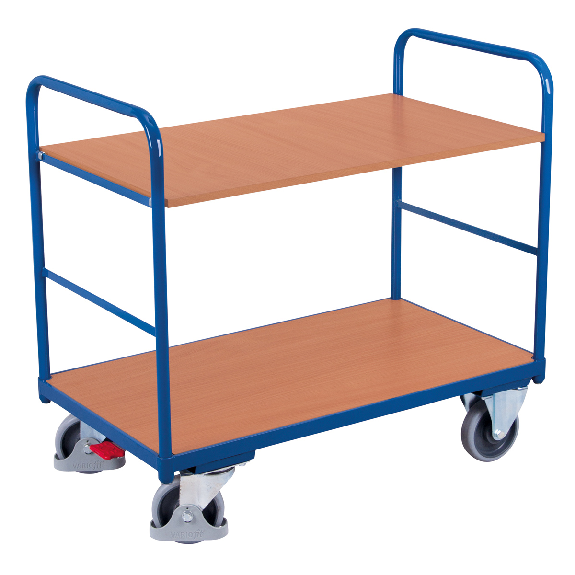 VARIOfit Etagenwagen, niedrig mit 2 Ladeflächen 1000x600mm-Beschreibung lesen
