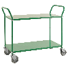Kongamek Etagenwagen mit 2 Böden 900x440mm in Grün ohne Bremse
