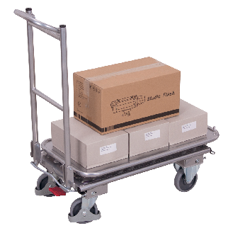 Klappbügelwagen mit 2 Etagen aus Aluminium 720x450mm-Beschreibung lesen