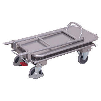 Klappbügelwagen mit 2 Etagen aus Aluminium 720x450mm-Beschreibung lesen