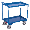 VARIOfit Tischwagen mit Wanne, gebogenem Schiebegriff und 2 Ladeflächen 995x695mm VARIOfit Tischwagen mit Wanne, gebogenem Schiebegriff und 2 Ladeflächen 995x695mm