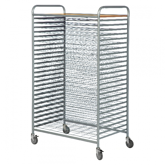 Trockenwagen in grau 950x600x1640mm mit 25 Böden Trockenwagen in grau 950x600x1640mm mit 25 Böden-Beschreibung lesen