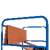 Hoher Etagenwagen, Wände offen mit 4 klappbaren Ladeflächen 975x700mm