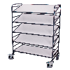 ESD-Wagen mit 5 neigbaren Ladeflächen 1240x610mm