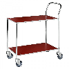 Kongamek Tischwagen voll verschweisst, rot mit verzinktem Rahmen 755x430mm Ladefläche und Bremse Kongamek Tischwagen voll verschweisst, rot mit verzinktem Rahmen 755x430mm Ladefläche und Bremse