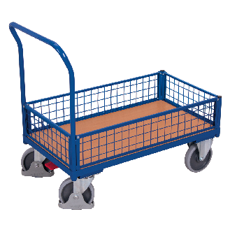 Kastenwagen mit 4 Drahtgitterwänden 1210x750mm-Beschreibung lesen