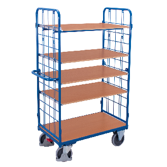 Etagenwagen, hoch, Stirnwände vergittert mit 5 Etagen 1000x600mm-Beschreibung lesen