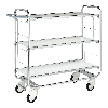 Bordwagen verzinkt mit 3 laminierten Böden 1200x425mm ohne Bremse