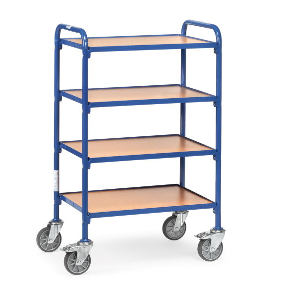 Chariot latéral Fetra avec panneaux en bois pour 8 caisses Euro sans caisses Euro-Leggi tutto