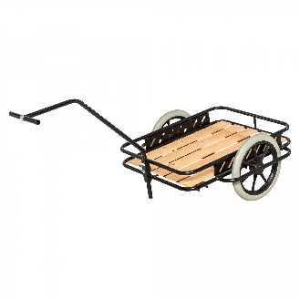Handwagen in schwarz 1600x910x900mm mit Luftbereifung und 150kg Tragkraft-Beschreibung lesen