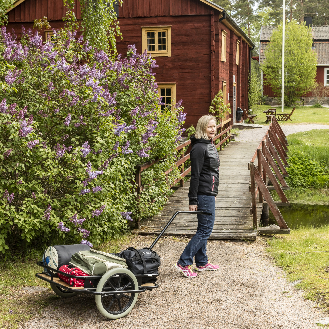 Handwagen in schwarz 1600x910x900mm mit Luftbereifung und 150kg Tragkraft-Beschreibung lesen