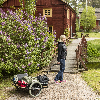 Handwagen in schwarz 1600x910x900mm mit Luftbereifung und 150kg Tragkraft Handwagen in schwarz 1600x910x900mm mit Luftbereifung und 150kg Tragkraft
