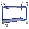 Kongamek Etagenwagen mit 2 Böden 900x440mm in Blau ohne Bremse Kongamek Etagenwagen mit 2 Böden 900x440mm in Blau ohne Bremse