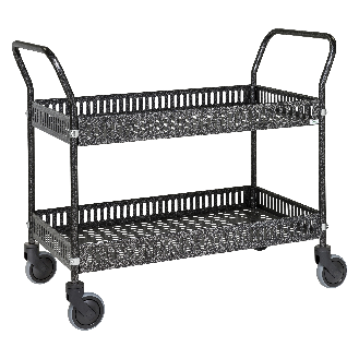 Tischwagen mit Rand 1130x550x940mm Ladefläche Anthrazit grau ohne Bremse-Beschreibung lesen