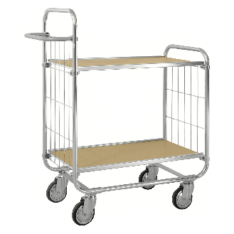 ESD-Etagenwagen Serie 8000-XL mit 3 Etagen 1200x425mm mit Bremse-Beschreibung lesen