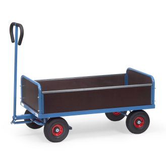 Handwagen mit 4 Wänden, 1200x650 mm Ladefläche, 500kg Tragkraft-Beschreibung lesen