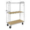 ESD-Etagenwagen Serie 9000-M mit 3 Etagen 1200x600mm Ladefläche ohne Bremse