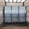 Etagenwagen aus Stahlblech mit Schiebebügel, Drehgriff und 5 Ladeflächen 1245x785mm