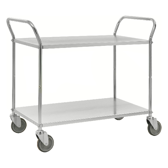 Kongamek Etagenwagen mit 2 Böden 900x440mm verzinkt ohne Bremse Kongamek Etagenwagen mit 2 Böden 900x440mm verzinkt ohne Bremse-Beschreibung lesen