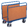 VARIOfit Seitenbügelwagen mit Längswänden aus Holz 1260x740mm VARIOfit Seitenbügelwagen mit Längswänden aus Holz 1260x740mm