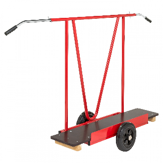 Plattenwagen pulverbeschichtet in rot 1707x540x1122mm mit Luftbereifung-Beschreibung lesen