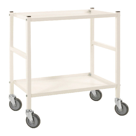 Kongamek Tischwagen 625x414mm Ladefläche in weiss mit Bremse Kongamek Tischwagen 625x414mm Ladefläche in weiss mit Bremse-Beschreibung lesen