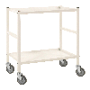 Kongamek Tischwagen 625x414mm Ladefläche in weiss mit Bremse