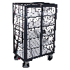 ESD Etagenwagen, vergittert mit Flügeltür, Schiebebügel und 5 Ladeflächen 1045x685mm ESD Etagenwagen, vergittert mit Flügeltür, Schiebebügel und 5 Ladeflächen 1045x685mm