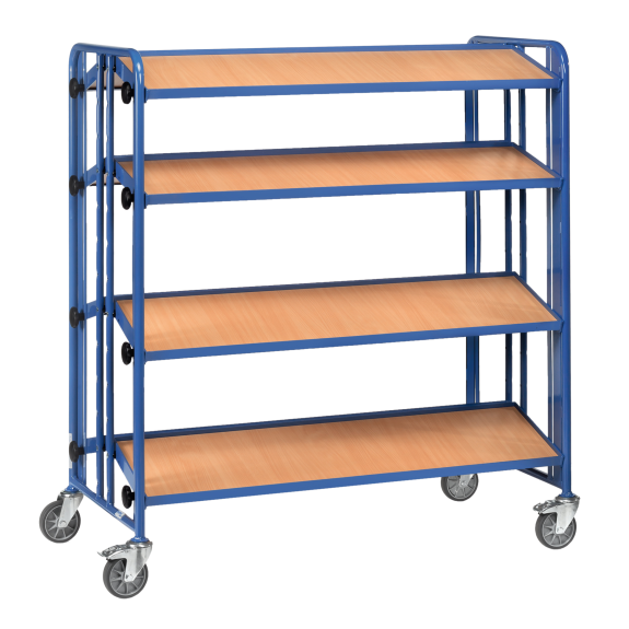 Montagewagen mit 4 neigbaren Böden aus Holzwerkstoff Montagewagen mit 4 neigbaren Böden aus Holzwerkstoff-Beschreibung lesen