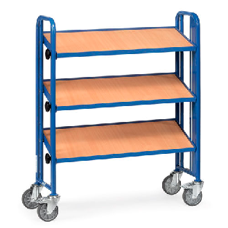 Carrello di distribuzione con 3 ripiani inclinabili-Leggi tutto