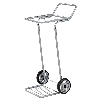 Kongamek Müllsackständer in grau 580x470x940mm Vollgummibereifung mit 50kg Tragkraft für 125l-Säcke Kongamek Müllsackständer in grau 580x470x940mm Vollgummibereifung mit 50kg Tragkraft für 125l-Säcke