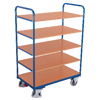 Etagenwagen, hoch mit 5 Ladeflächen 1200x800mm-Beschreibung lesen