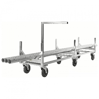 Langgutwagen 2800x608x700mm mit 800kg Tragkraft und Gummibereifung ohne Bremse-Beschreibung lesen